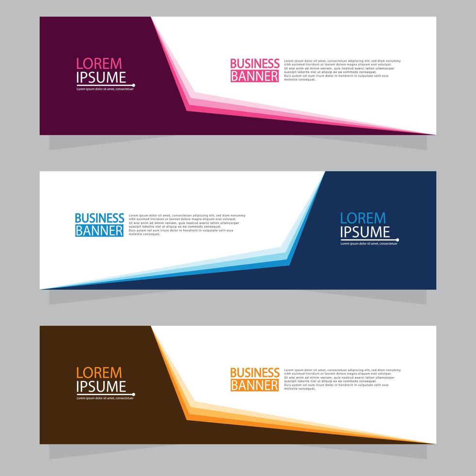 Banner templates design.modern banner. vector