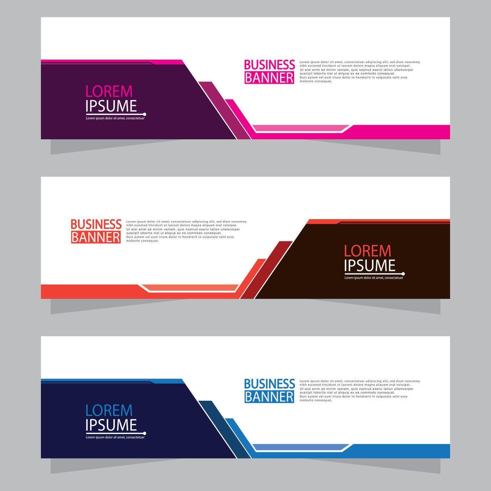 Banner templates design. modern banner vector