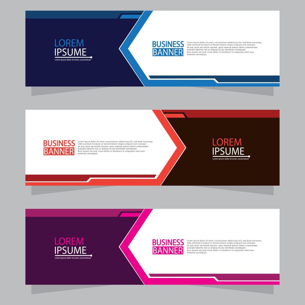 Banner templates design. modern banner vector