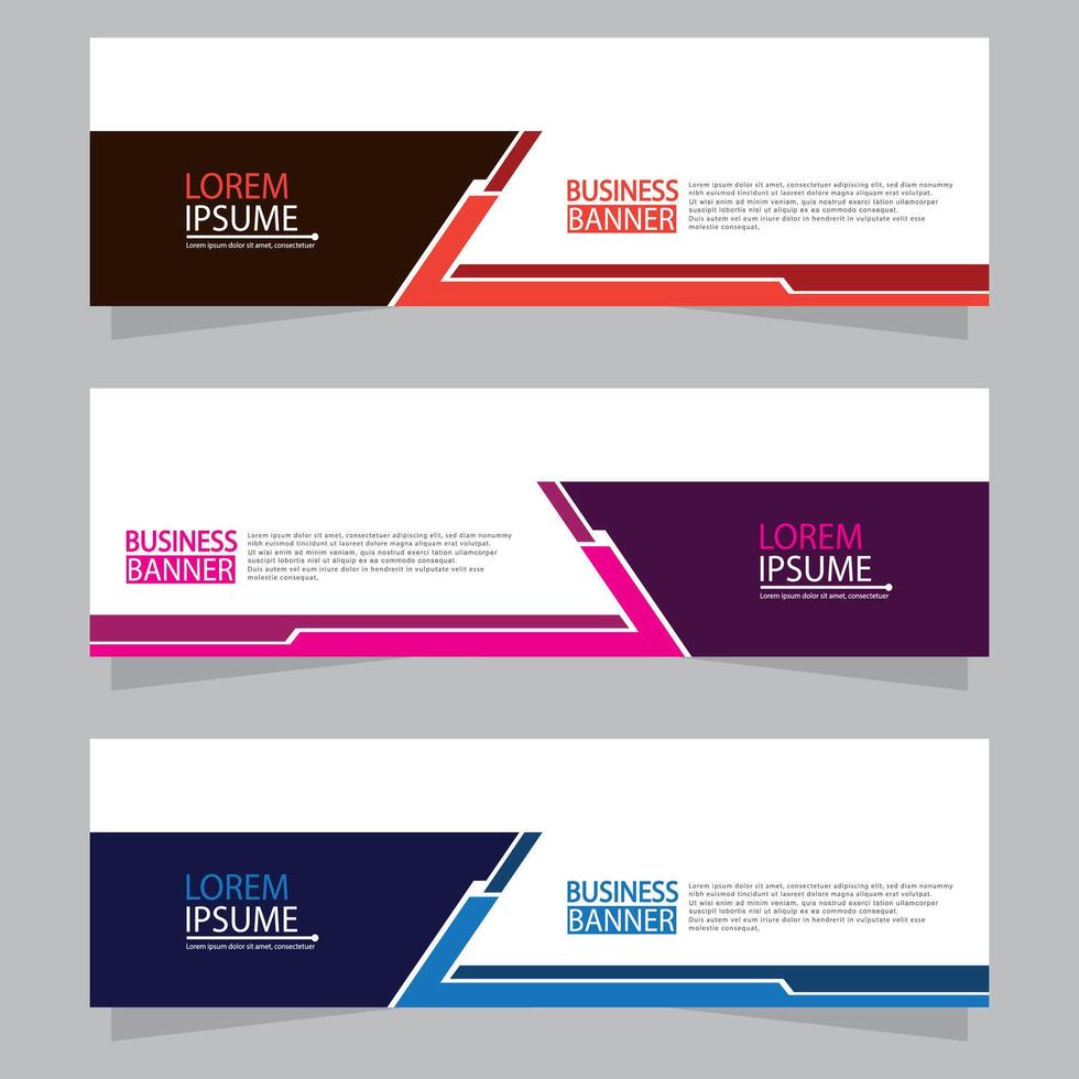 Banner templates design. modern banner vector