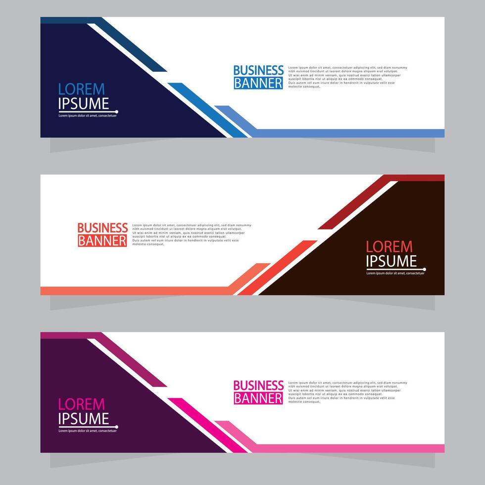Banner templates design. modern banner vector