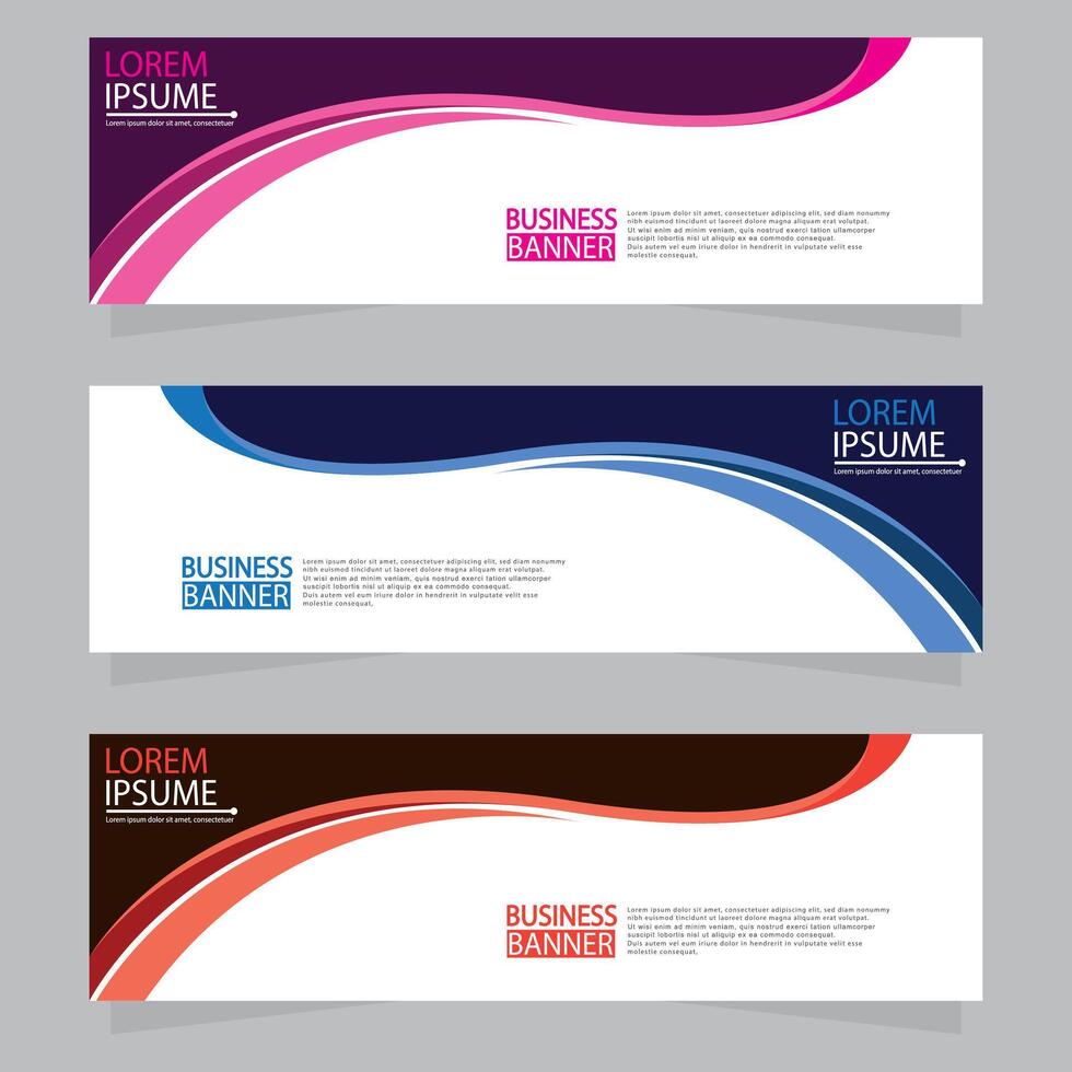Banner templates design. modern banner vector