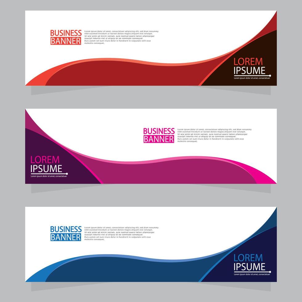 Banner templates design. modern banner vector