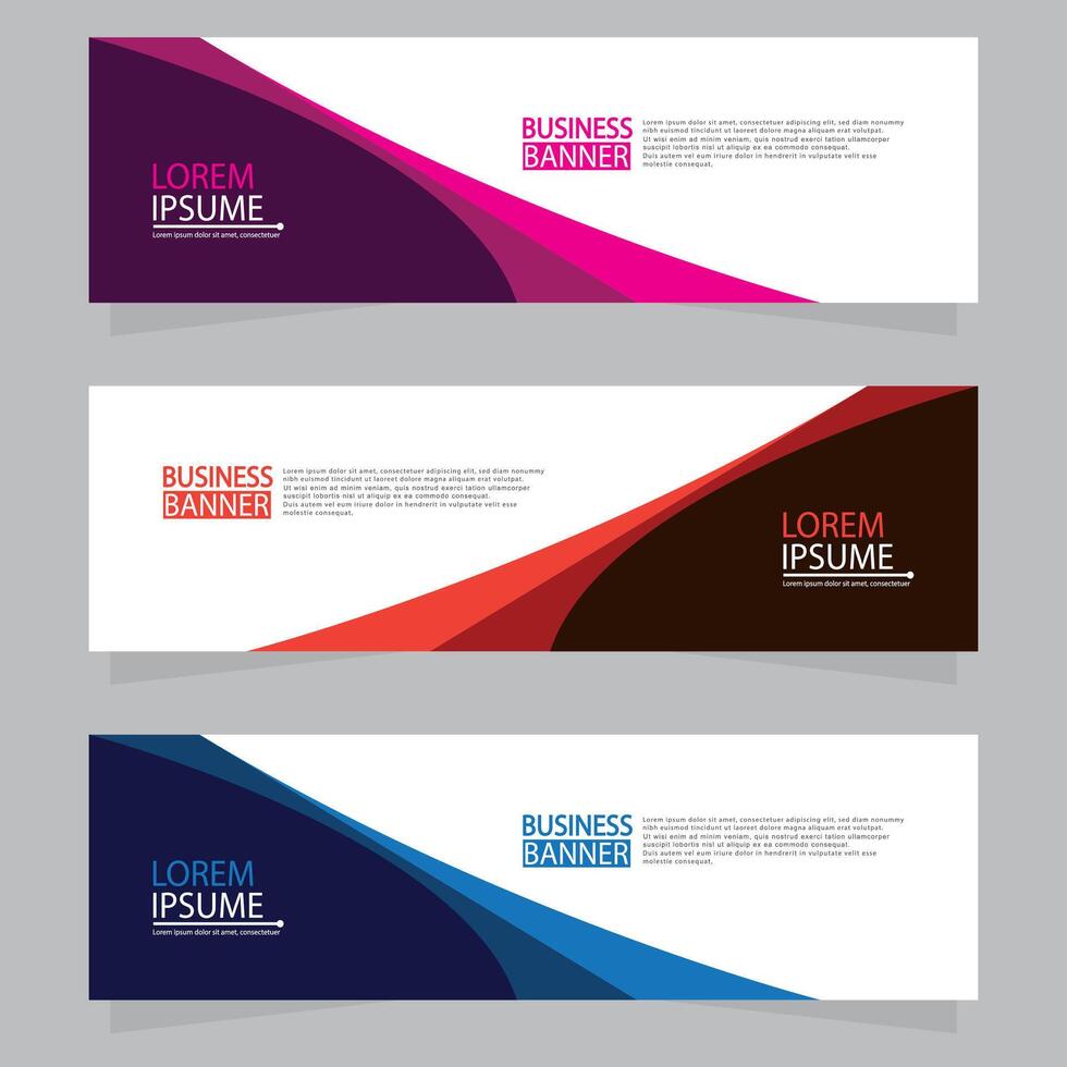 Banner templates design. modern banner vector