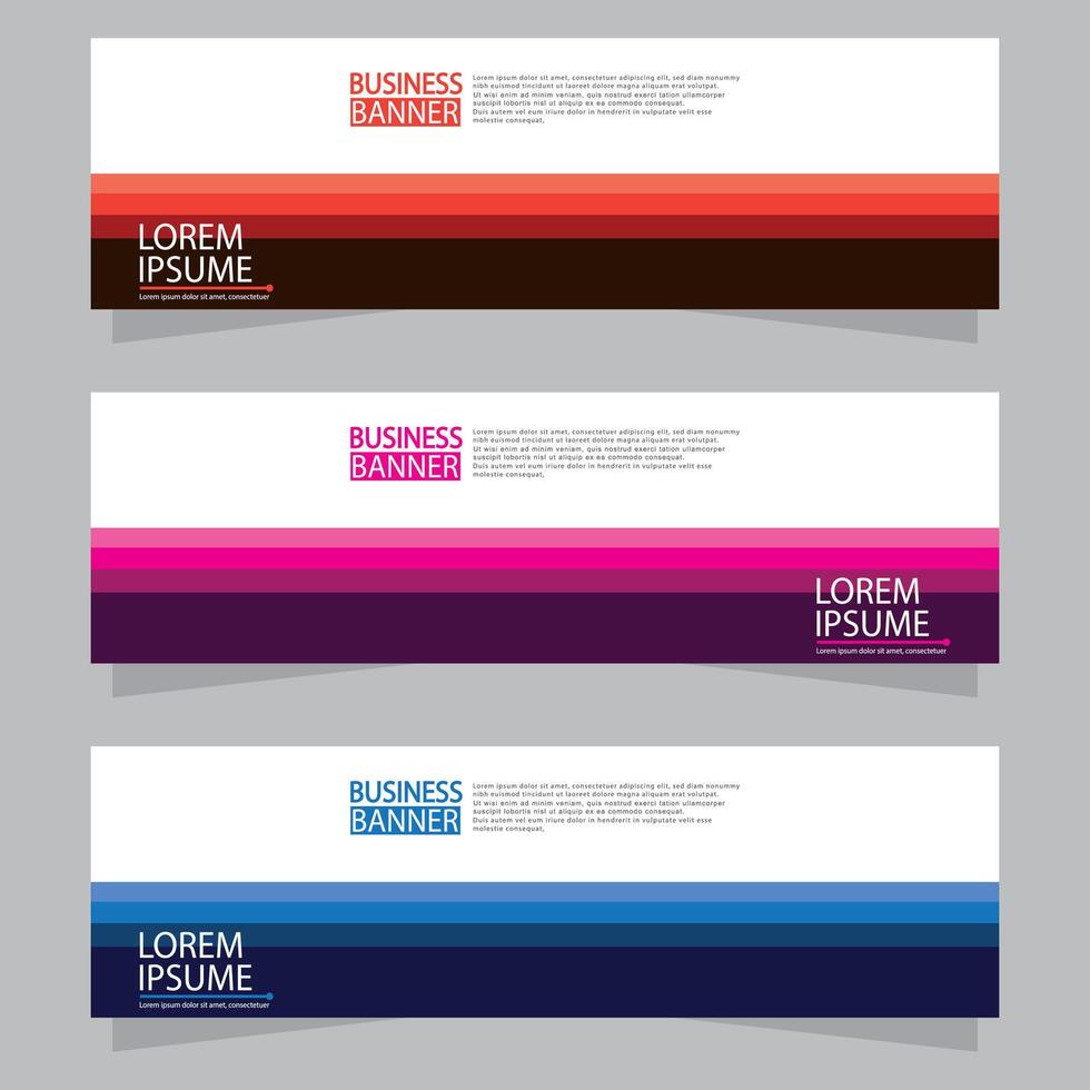 Banner templates design. modern banner vector