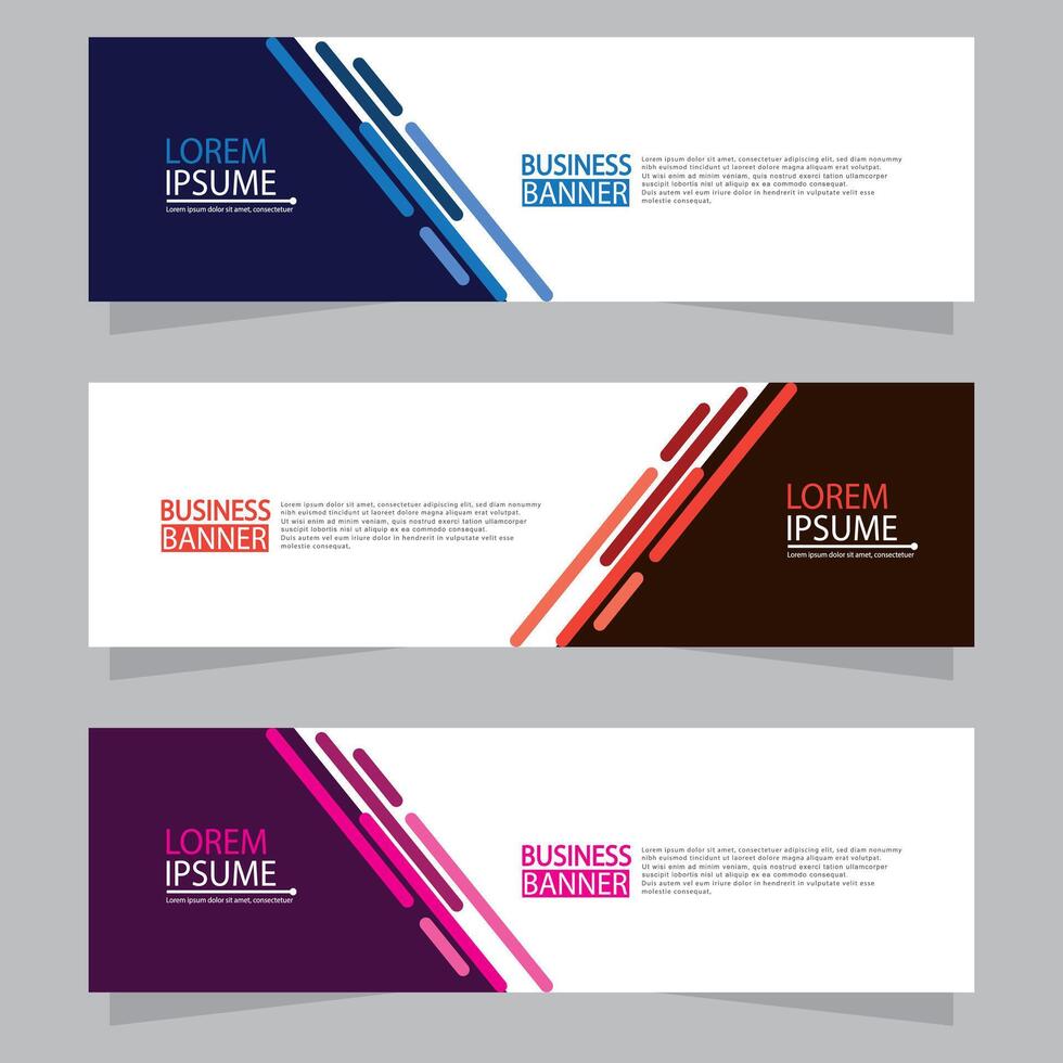 Banner templates design. modern banner vector