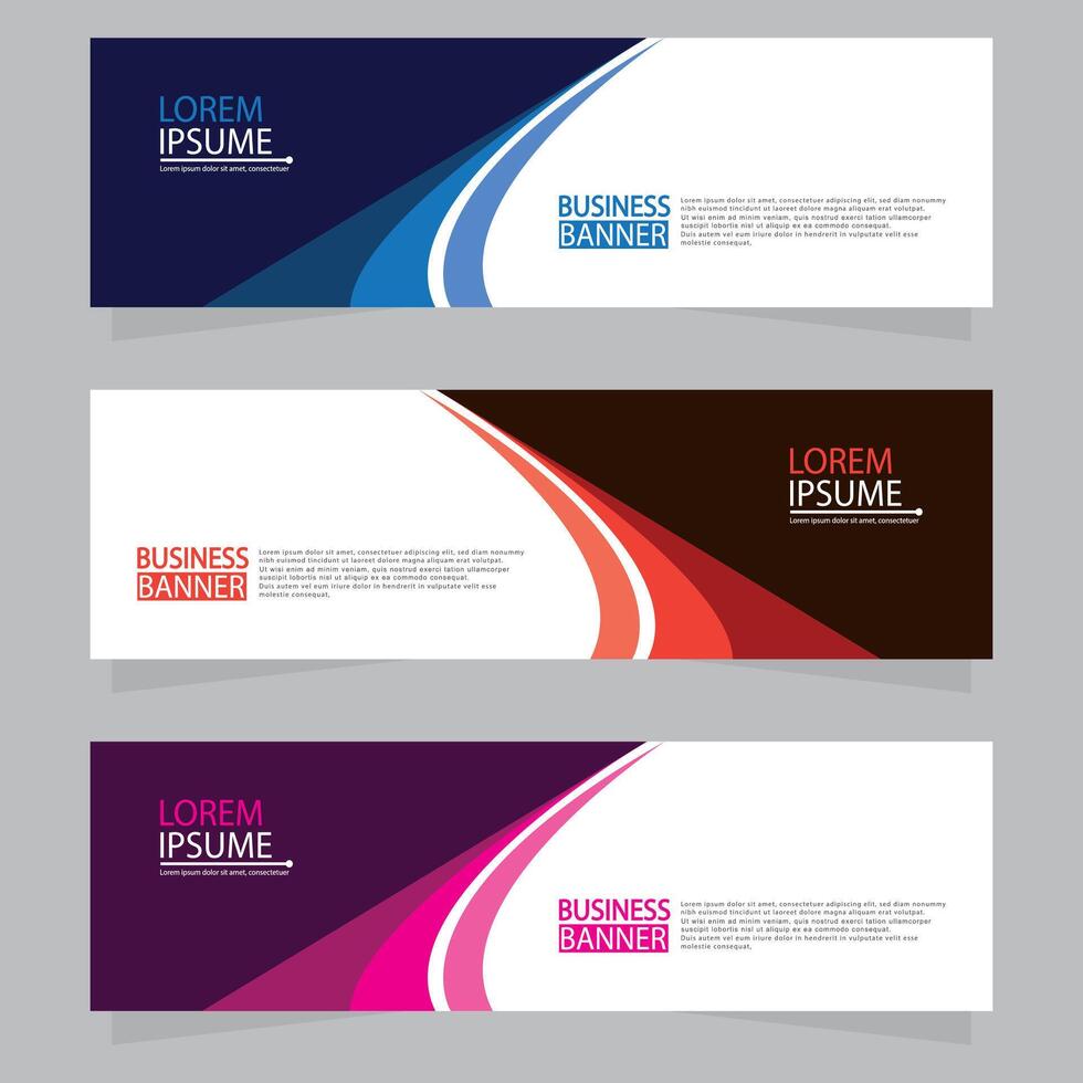 Banner templates design. modern banner vector
