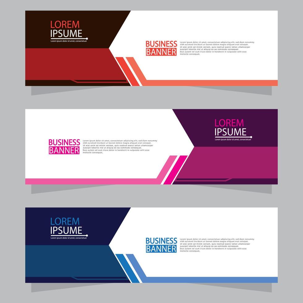 Banner templates design. modern banner vector