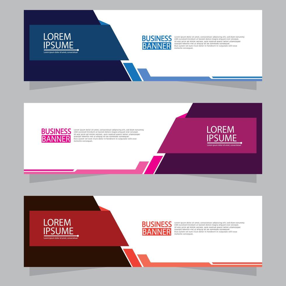 Banner templates design. modern banner vector