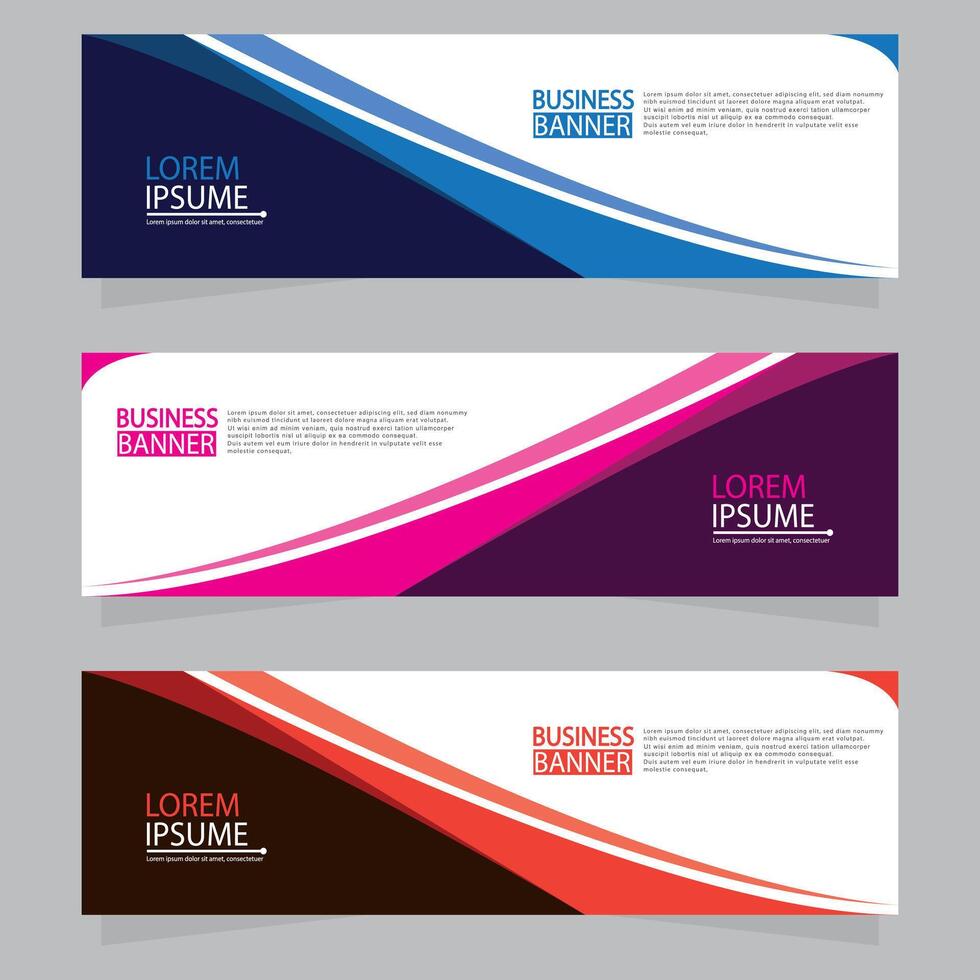 Banner templates design. modern banner vector