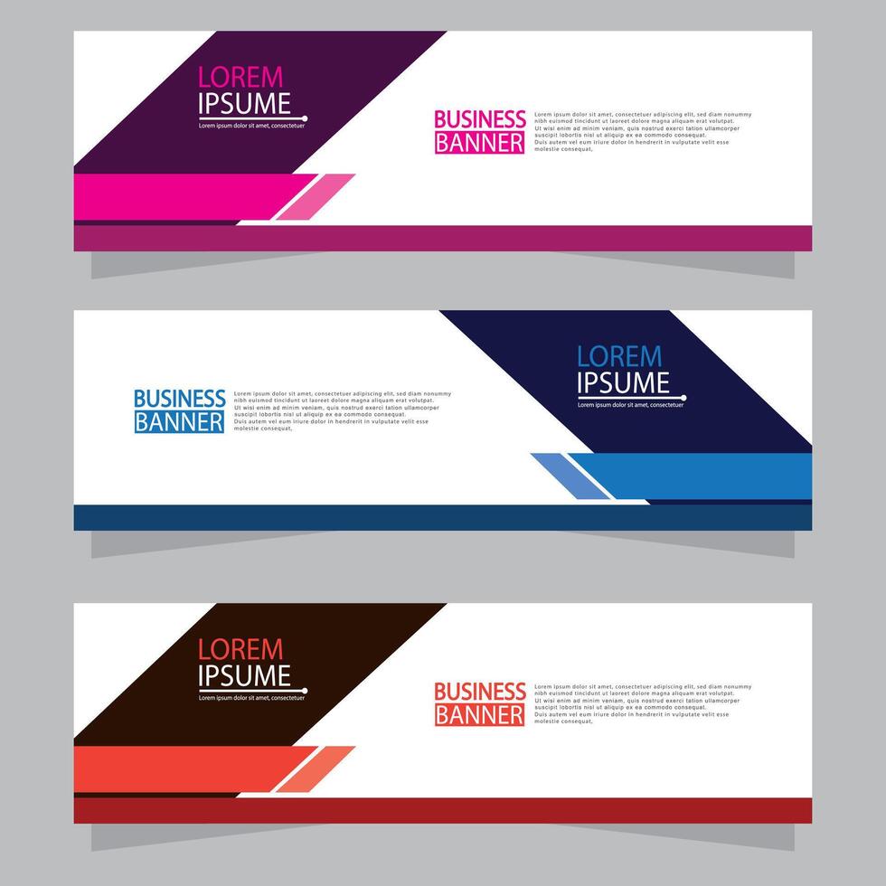 Banner templates design. modern banner vector