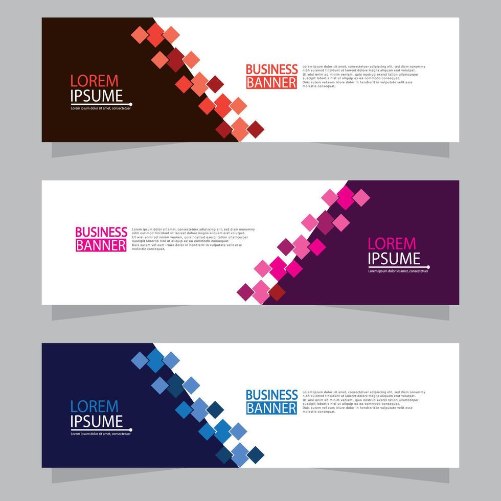 Banner templates design. modern banner vector