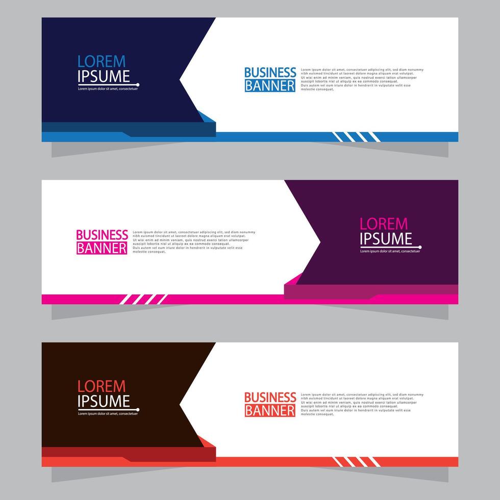 Banner templates design. modern banner vector