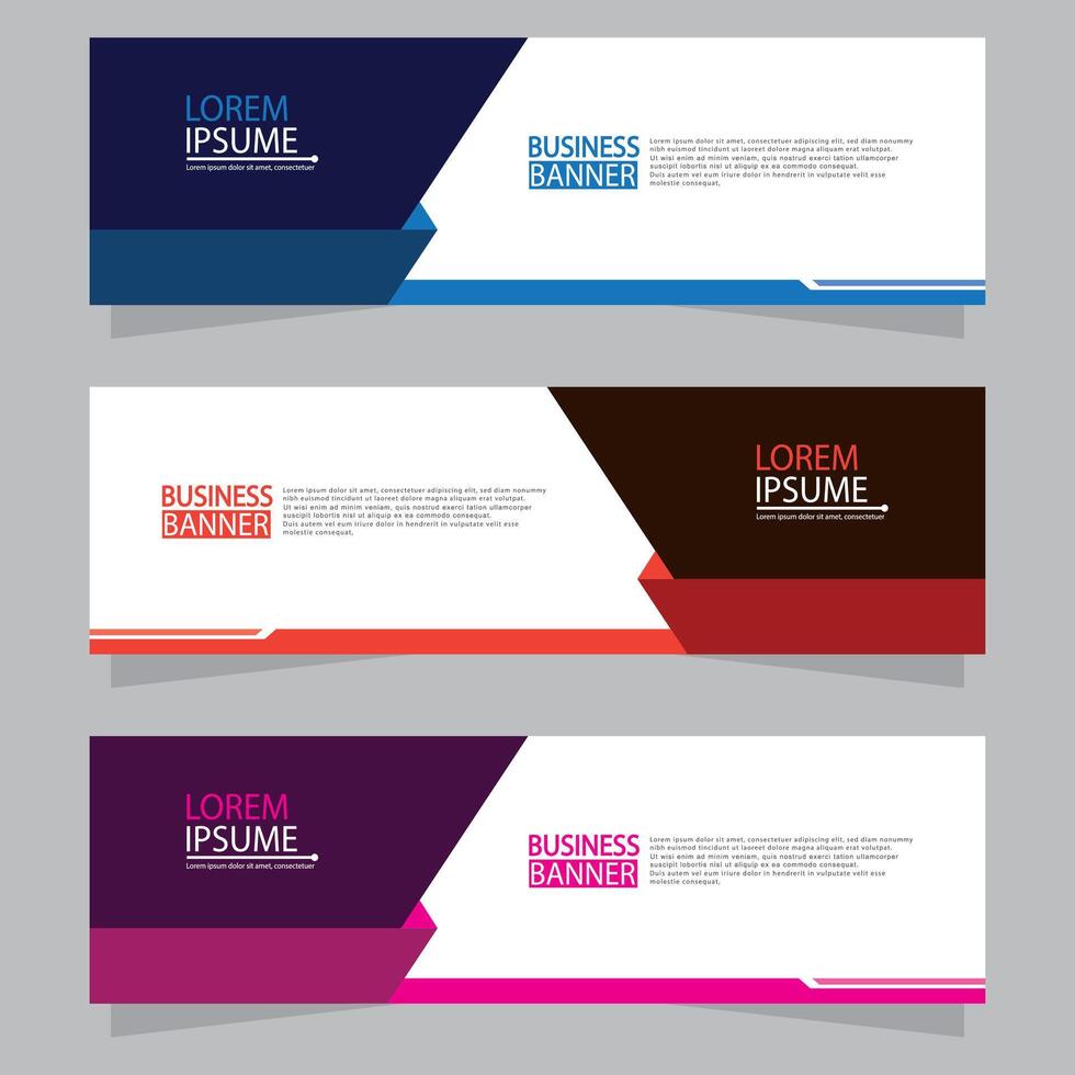 Banner templates design. modern banner vector