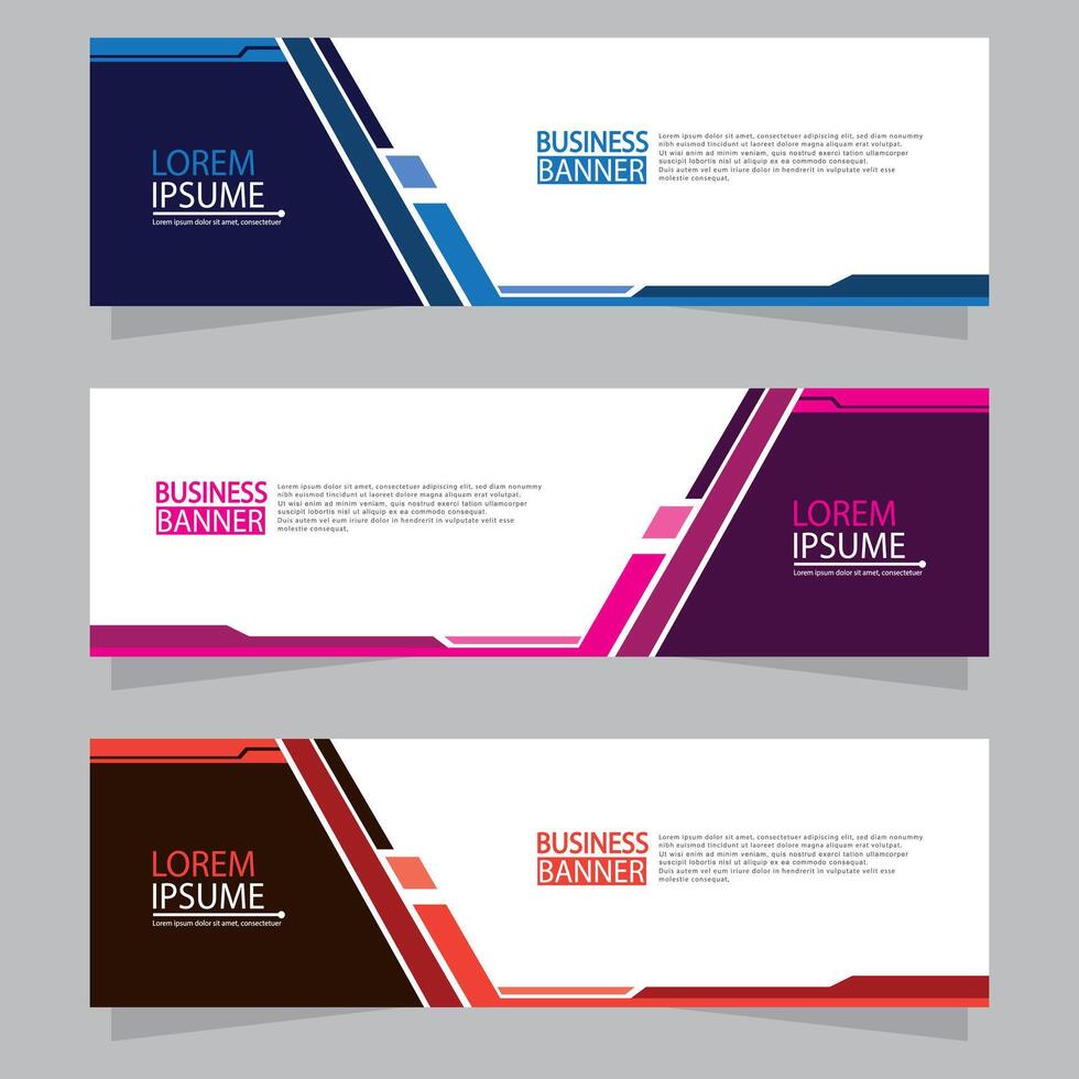 Banner templates design. modern banner vector
