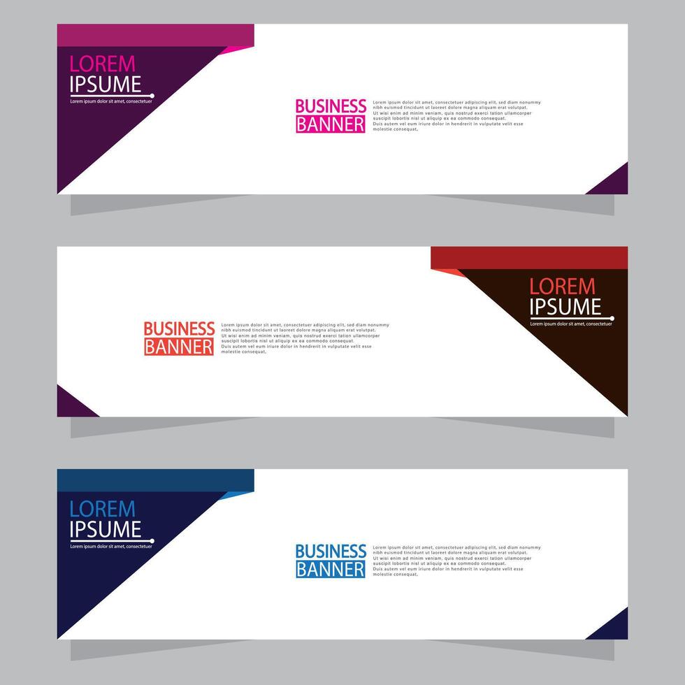 Banner templates design. modern banner vector
