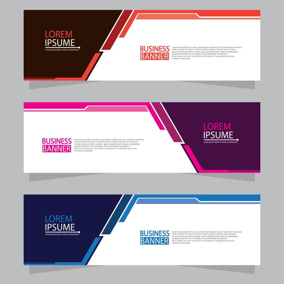 Banner templates design. modern banner vector