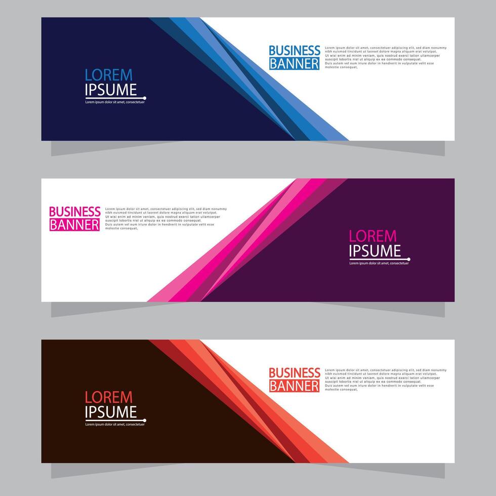 Banner templates design. modern banner vector