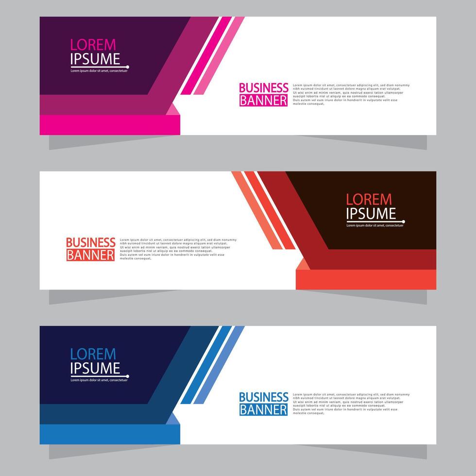 Banner templates design. modern banner vector