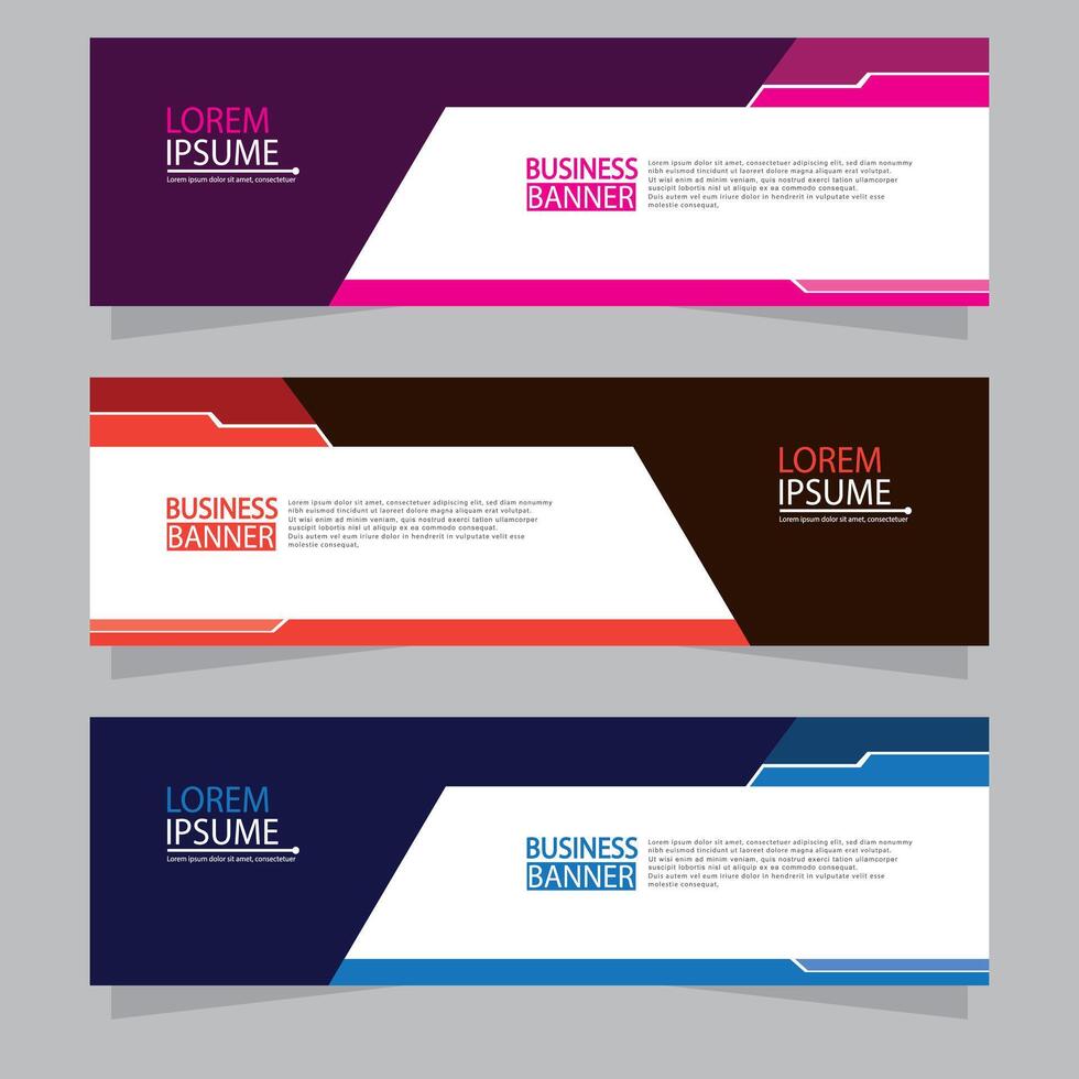 Banner templates design. modern banner vector