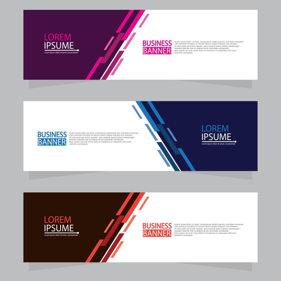 Banner templates design. modern banner vector