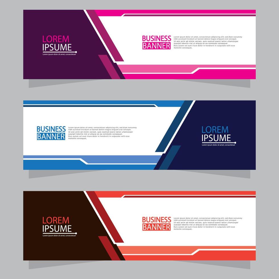 Banner templates design. modern banner vector