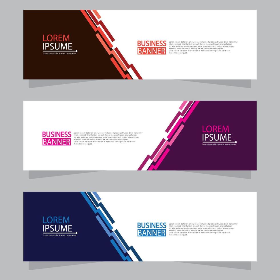 Banner templates design. modern banner vector