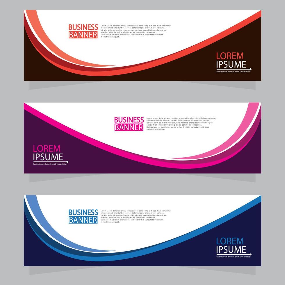 Banner templates design. modern banner vector