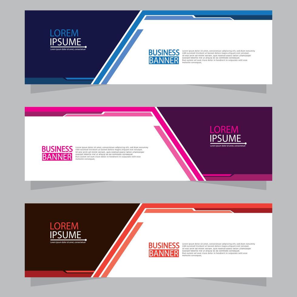 Banner templates design. modern banner vector