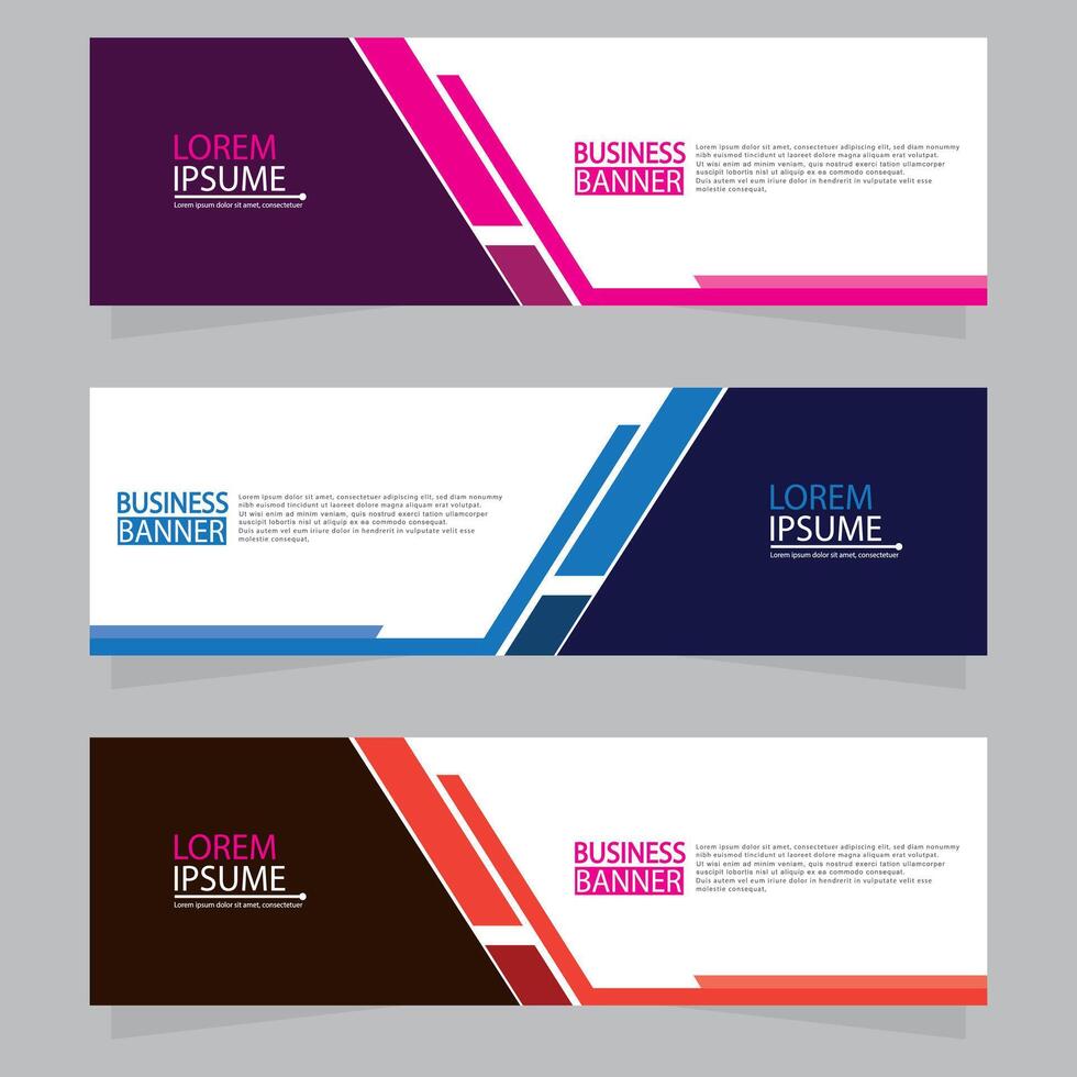Banner templates design. modern banner vector