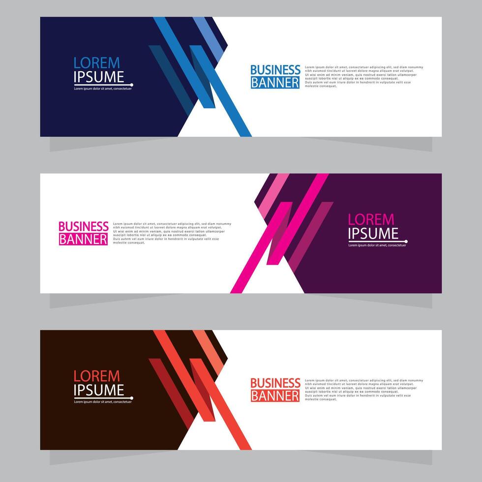 Banner templates design. modern banner vector