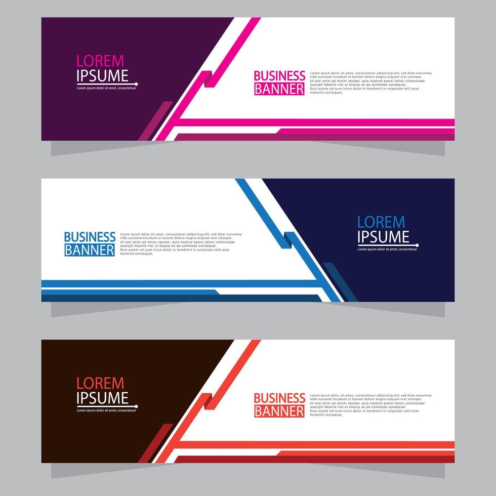 Banner templates design. modern banner vector