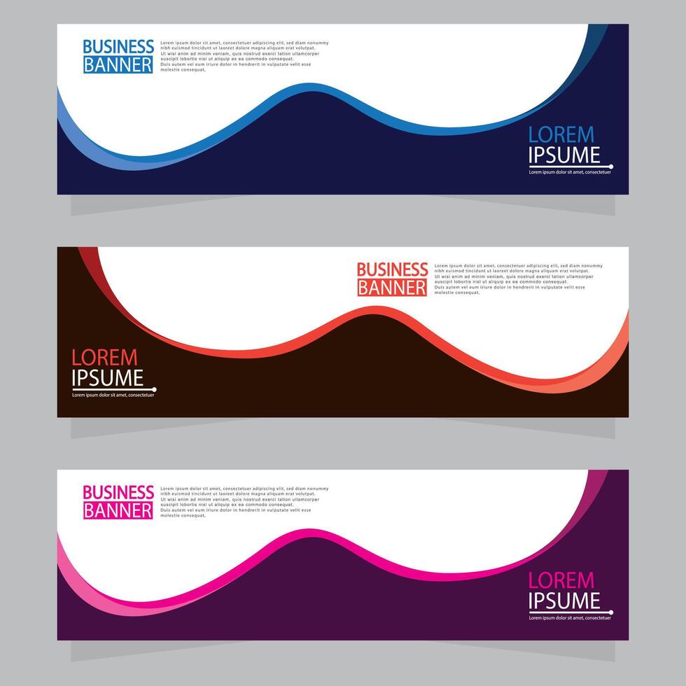 Banner templates design. modern banner vector