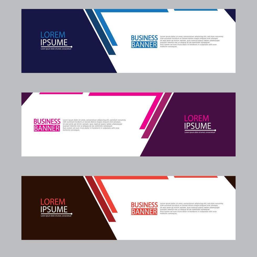 Banner templates design. modern banner vector
