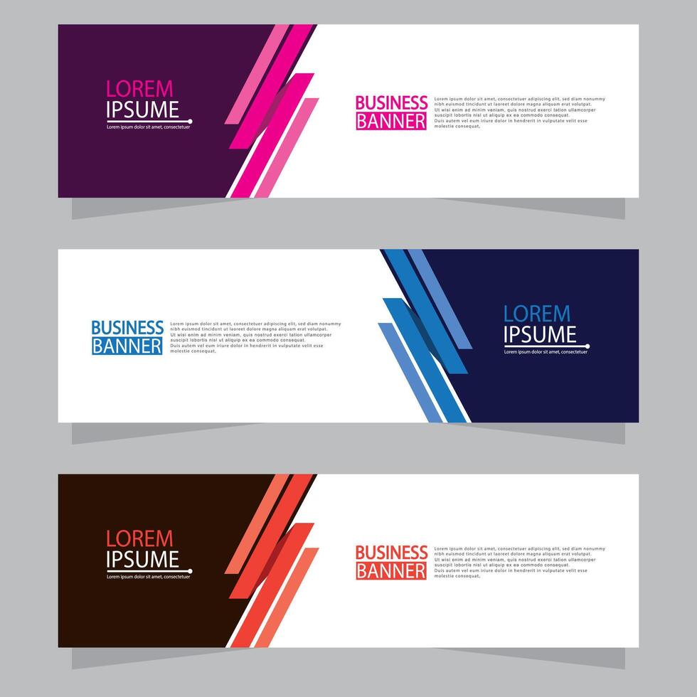 Banner templates design. modern banner vector