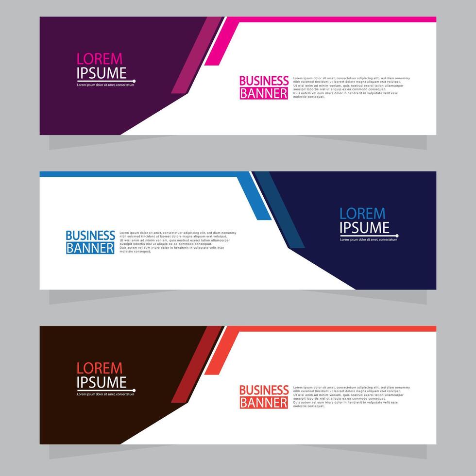 Banner templates design. modern banner vector