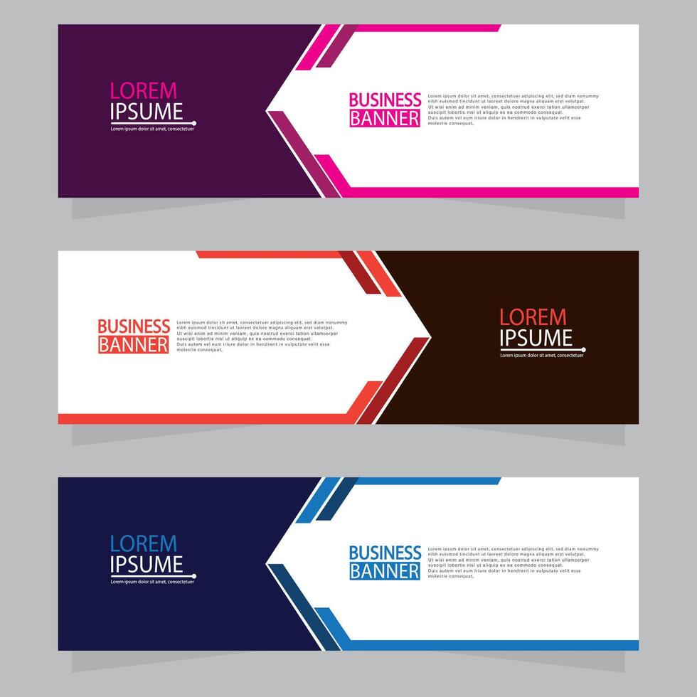Banner templates design. modern banner vector