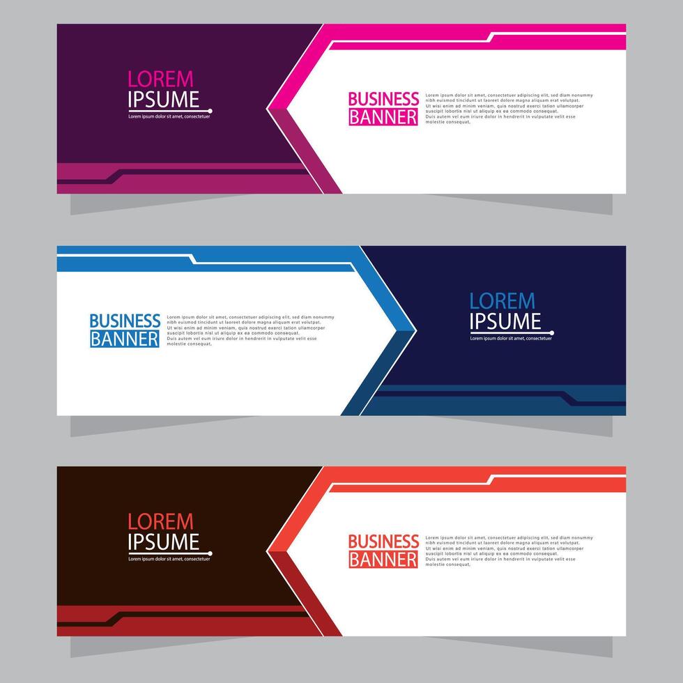 Banner templates design. modern banner vector