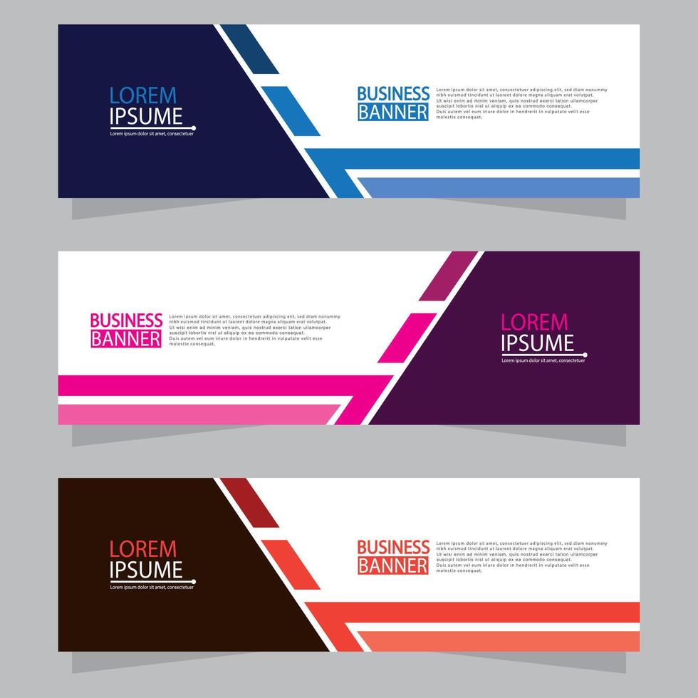Banner templates design. modern banner vector