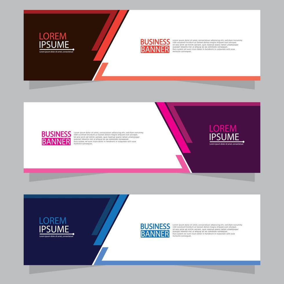 Banner templates design. modern banner vector