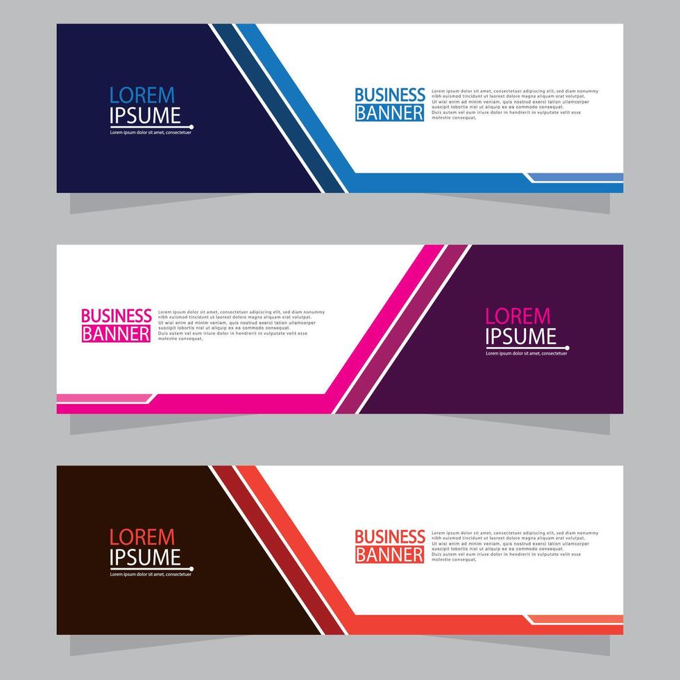 Banner templates design. modern banner vector