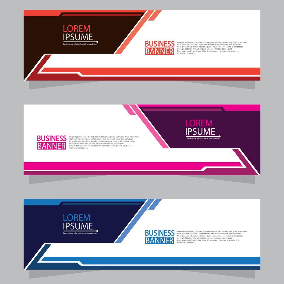Banner templates design. modern banner vector