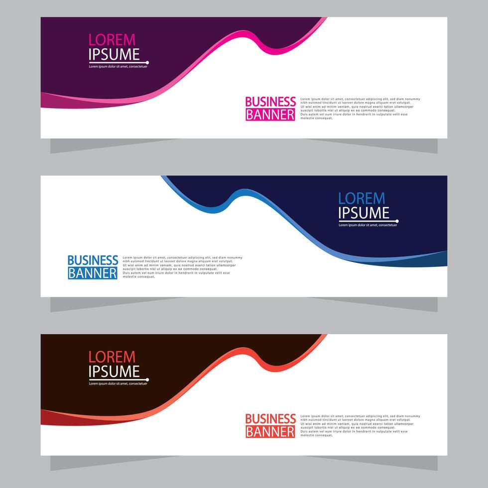 Banner templates design. modern banner vector