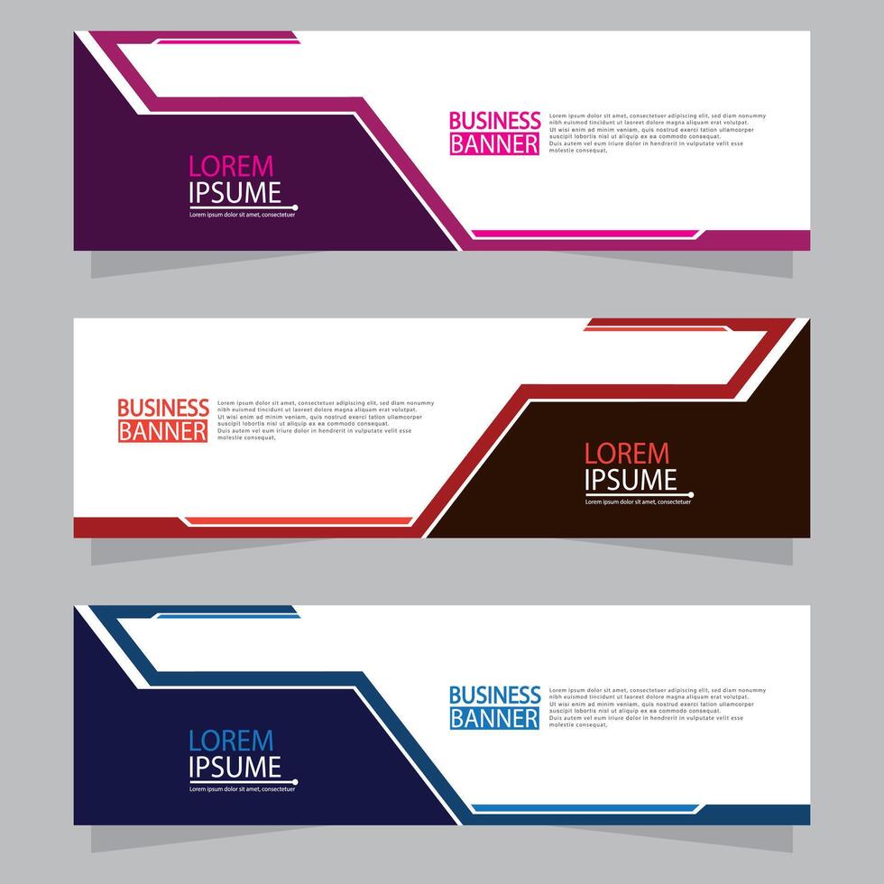 Banner templates design. modern banner vector