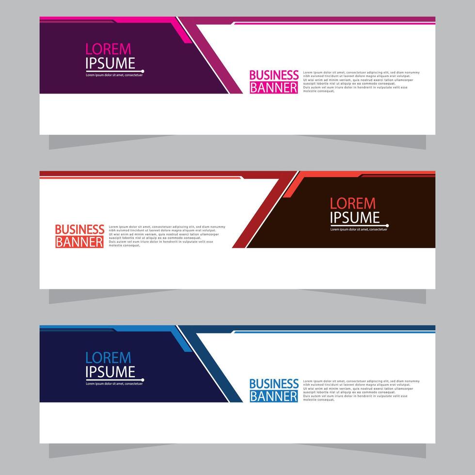 Banner templates design. modern banner vector