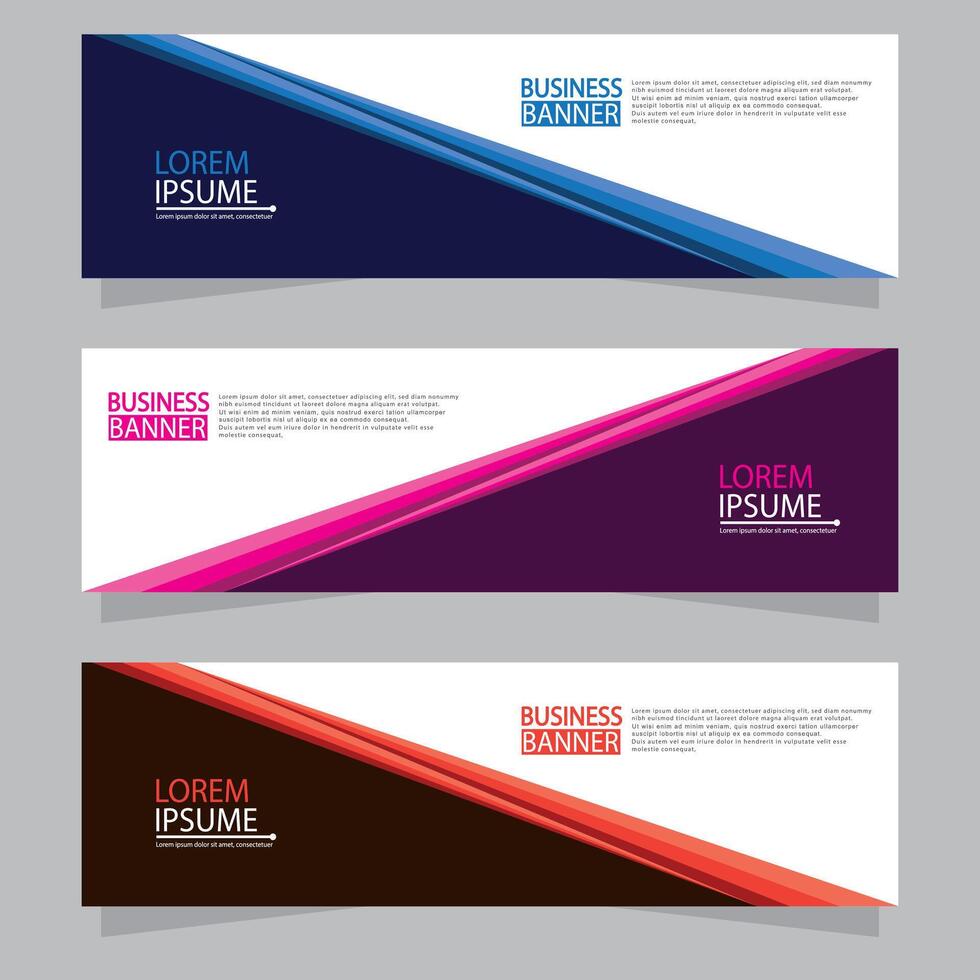 Banner templates design. modern banner vector