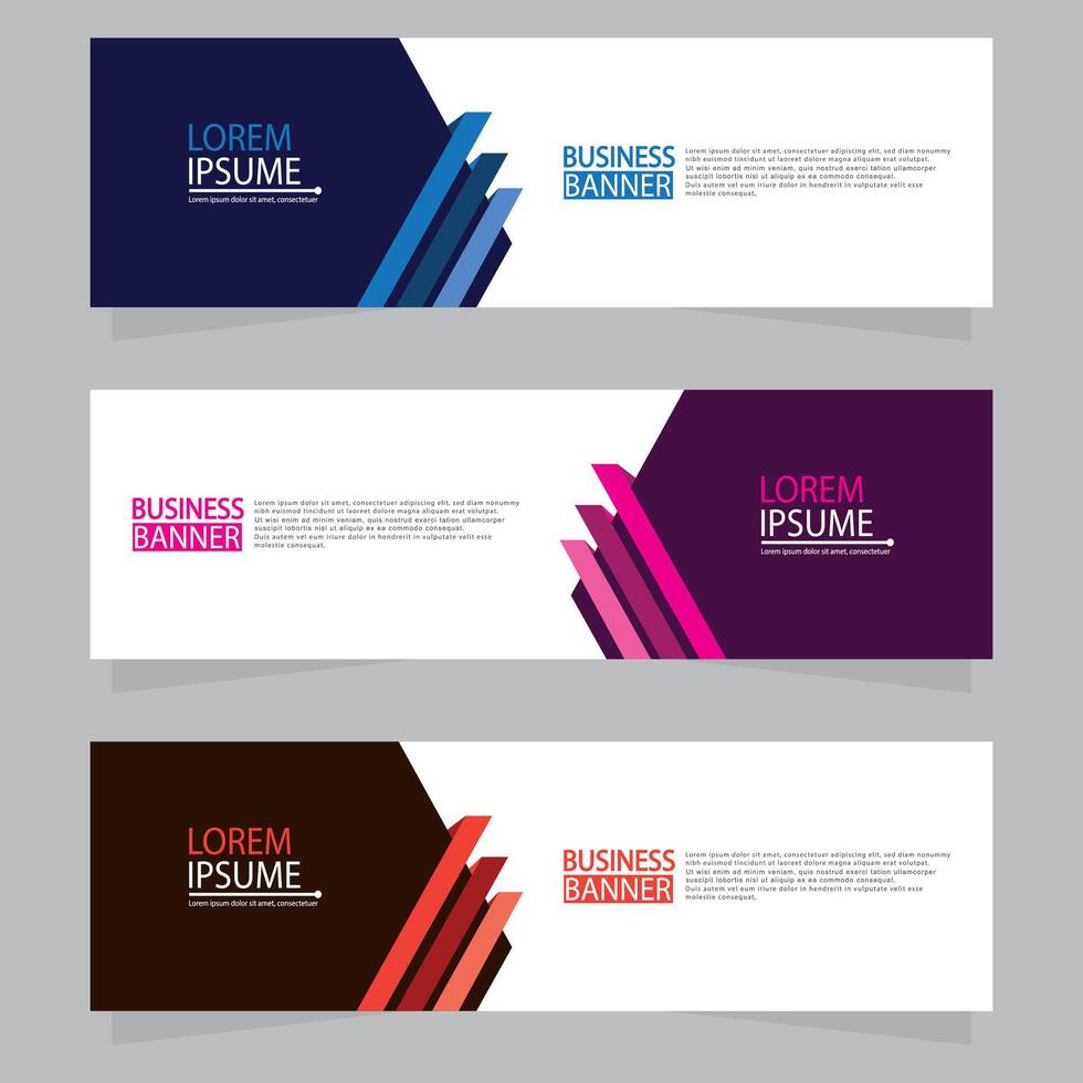 Banner templates design. modern banner vector