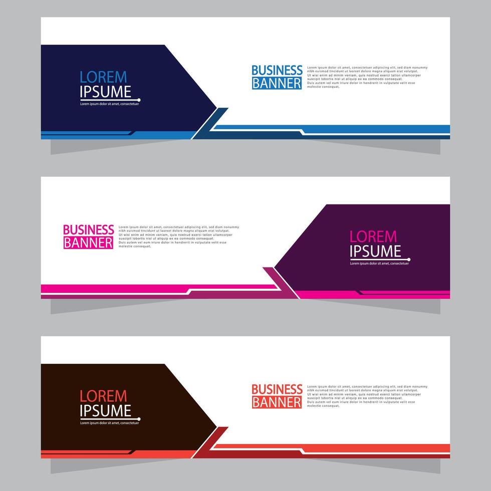 Banner templates design. modern banner vector