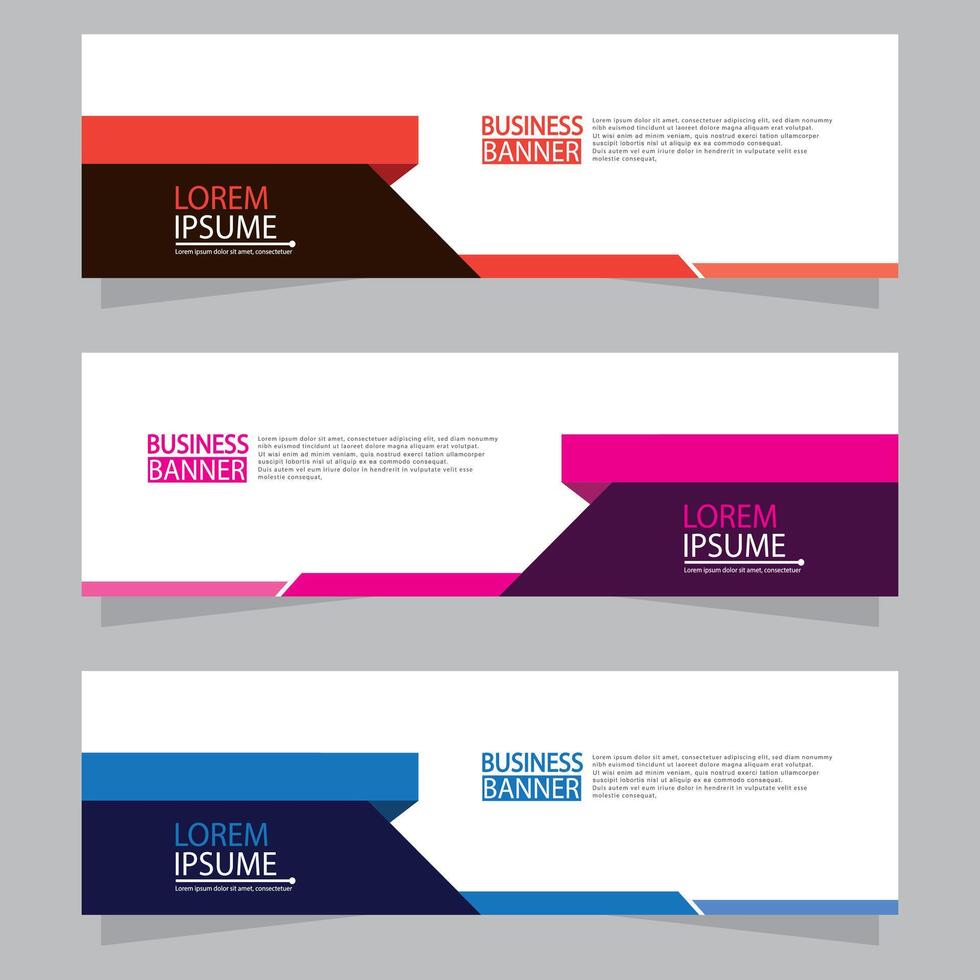 Banner templates design. modern banner vector