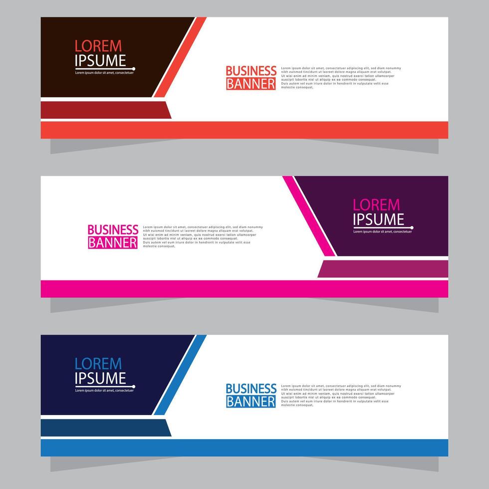 Banner templates design. modern banner vector